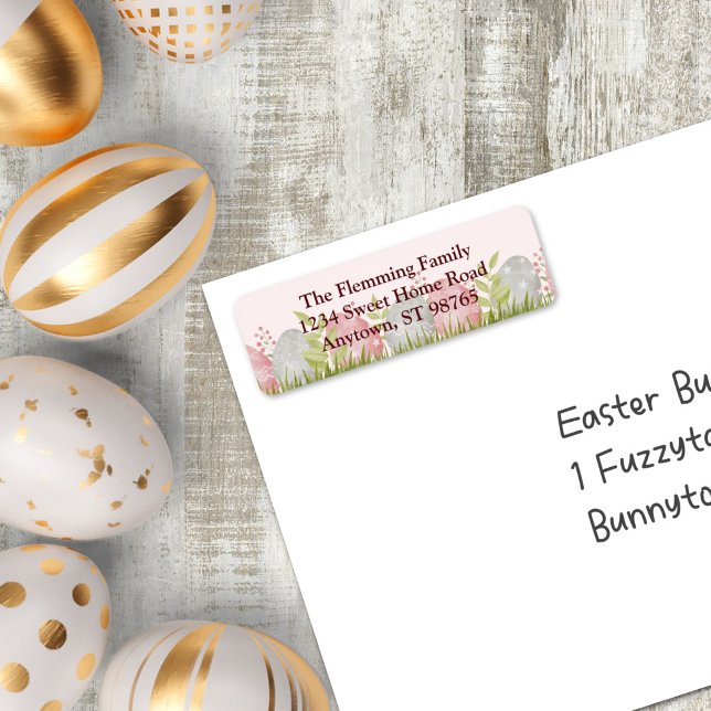 Egg-stra Sweet Customizable Easter Return Address Label (Egg-stra Sweet Customizable Easter Egg Return Address Label)