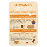 Egg Substitutes For Baking Chart Personalized Magnet at Zazzle