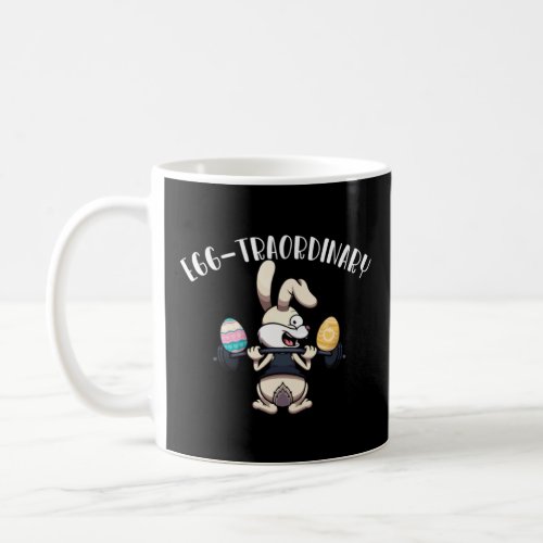 Egg Traordinary Bunny Weight Lifting Easter Gym Wo Coffee Mug