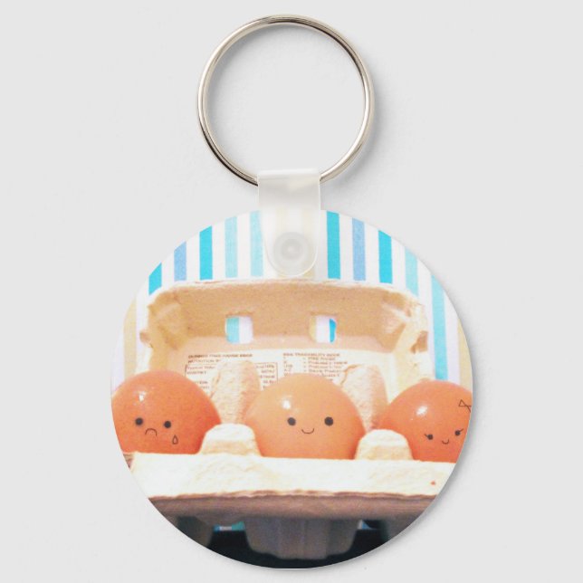 Egg Trio Keychain (Front)