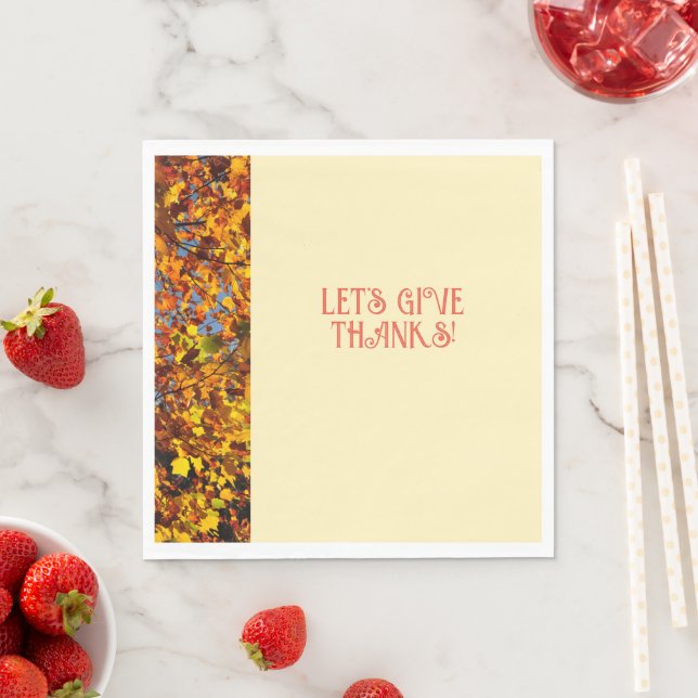 Egg White Dinner Happy Thanks giving  Napkins (Insitu)