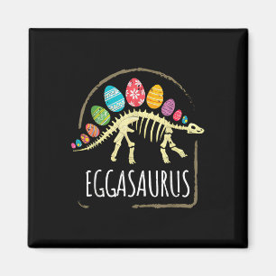 Eggasaurus Easter Stegosaurus Dinosaur Boys Kids T Magnet