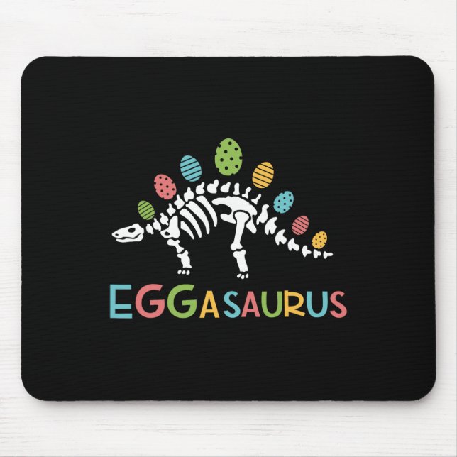 Eggasaurus Easter Stegosaurus Dinosaur Boys Kids T Mouse Pad (Front)