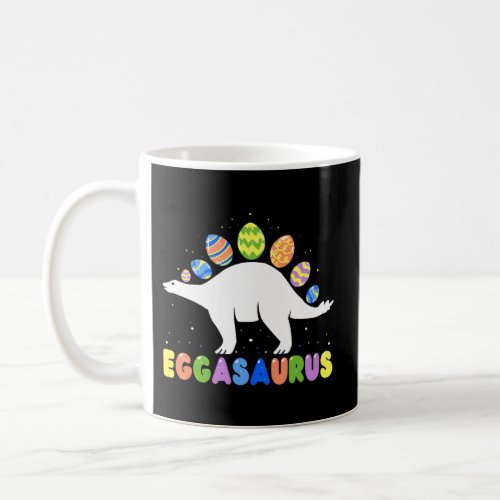 Eggasaurus Stegosaurus Easter Egg Dinosaur Easter Coffee Mug