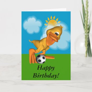 Eggbert The Duck Happy Birthday Card by Baysideimages at Zazzle