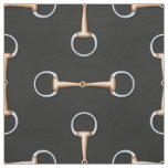 Eggbutt Snaffle Bit Equestrian (large scale) Fabric