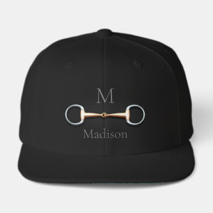 Eggbutt Snaffle Bit Monogrammed Equestrian Visor