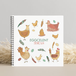 Eggcelent Ideas Funny Chickens Notebook