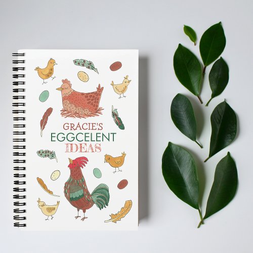 Eggcelent Ideas with Name Notebook