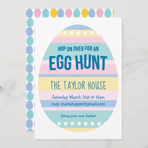 Eggcellent Easter Egg Hunt Invite