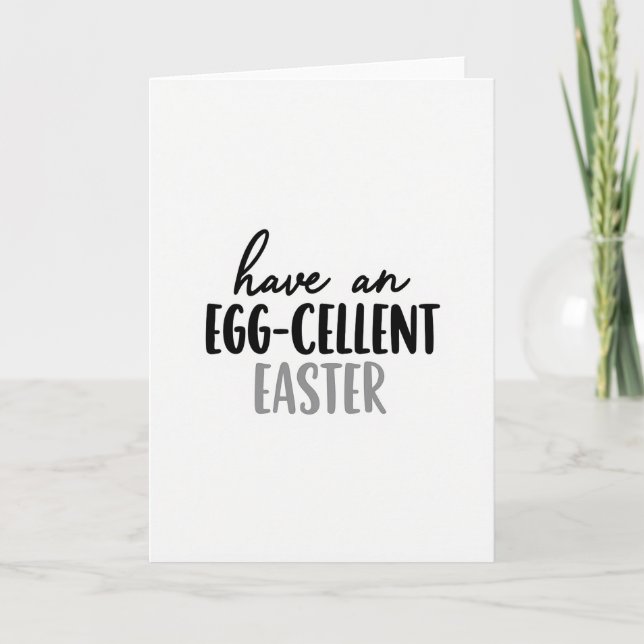 Eggcellent Easter Pattern Card (Front)