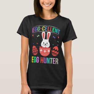 Eggcellent Egg Hunt Easter Bunny Toddler Boys Girl T-Shirt