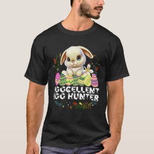 Eggcellent Egg Hunter Easter Bunny Cute Rabbit Bun T-Shirt