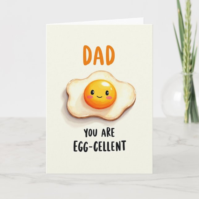 Eggcellent Fathers Day Art Card (Front)