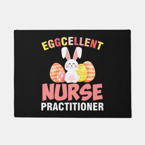 Eggcellent Nurse Practitioner Easter Doormat