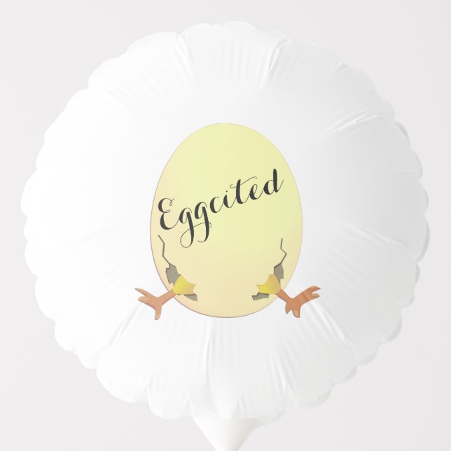 Eggcitement Add Baby Name Balloon (Front)