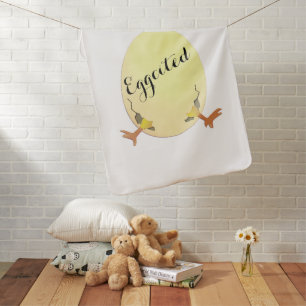 Eggcitement Add Baby Name Blanket