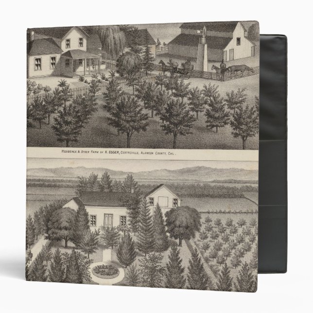 Egger, Haines residences, farms 3 Ring Binder (Front/Inside)