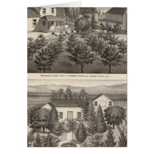 Egger, Haines residences, farms Cards (Front)