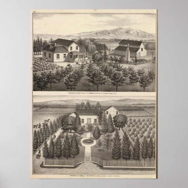 Egger, Haines residences, farms Poster (Front)
