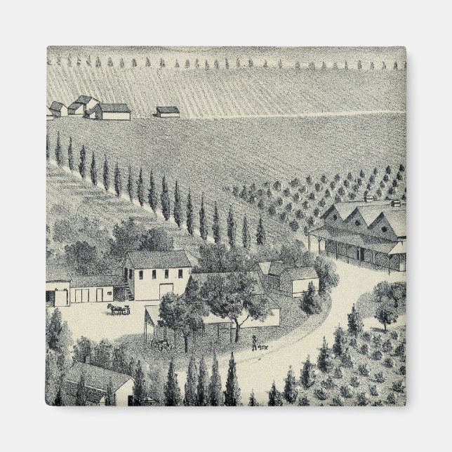 Eggers Vineyard, Fresno Magnet (Front)