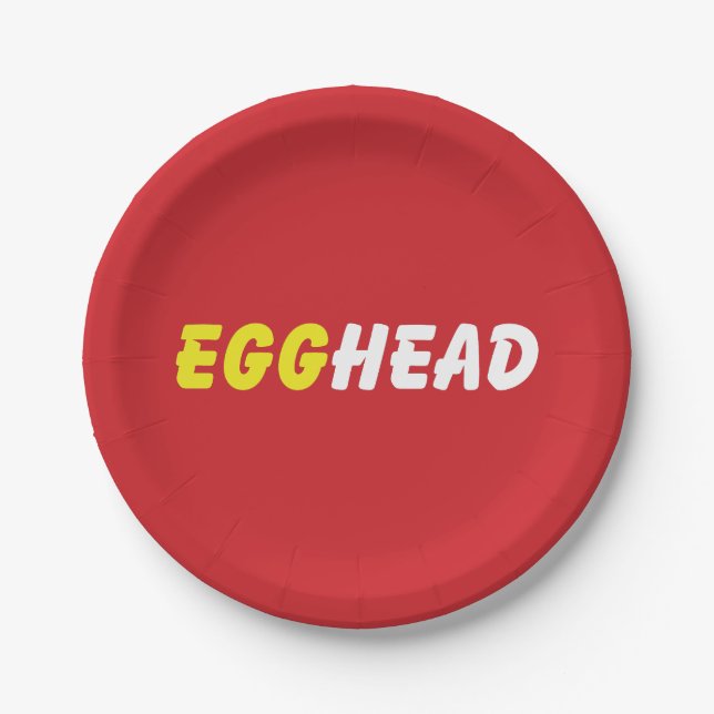 EGGHEAD PAPER PLATES (Front)