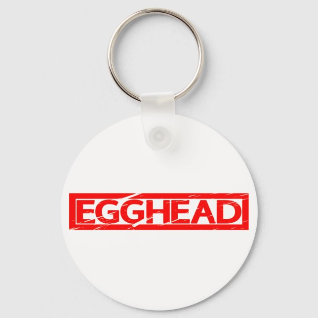 Egghead Stamp Keychain (Front)