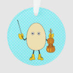 Egghead Violinist Ornament