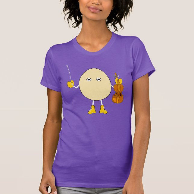Egghead Violinist T-Shirt (Front)