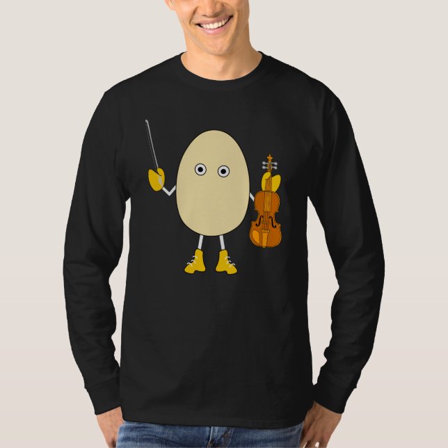 Egghead Violinist T-Shirt (Front)
