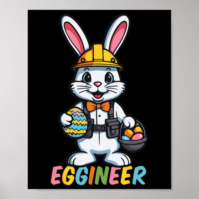 Eggineer Engineer Funny Easter Day Men Women Easte Poster (Front)