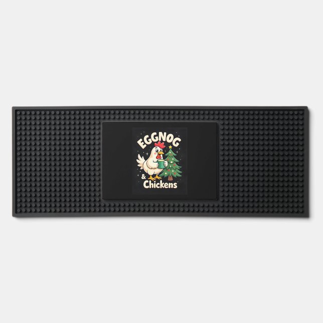 Eggnog & Chickens Bar Mat (Front)