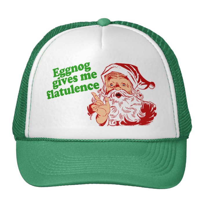 Eggnog Gives Me Flatulence Mesh Hat