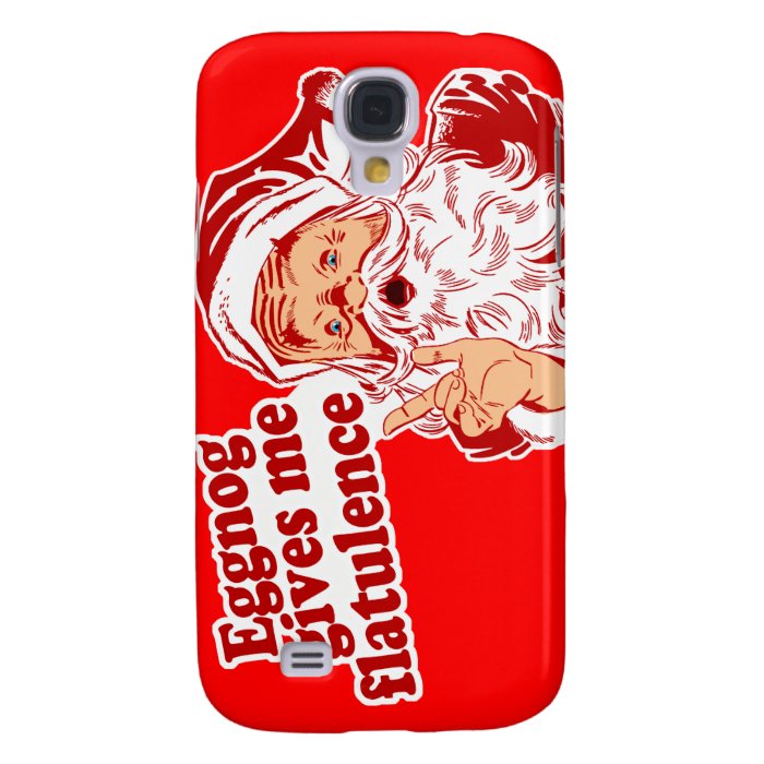 Eggnog Gives Santa Flatulence Galaxy S4 Cases