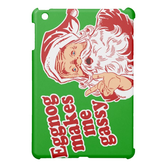 Eggnog Makes Santa Gassy iPad Mini Cases