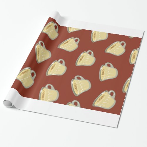 Eggnog Pattern Wrapping Paper