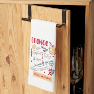 Eggnog Recipe Kitchen Towel