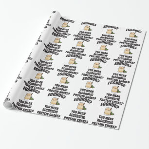 Eggnog You Mean Alcoholic Christmas Wrapping Paper
