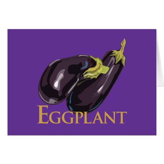 Eggplant Aubergine Card