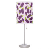 Eggplant Aubergine Purple Vegetable Pattern Design Table Lamp (Left)