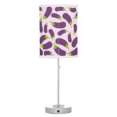 Eggplant Aubergine Purple Vegetable Pattern Design Table Lamp (Back)