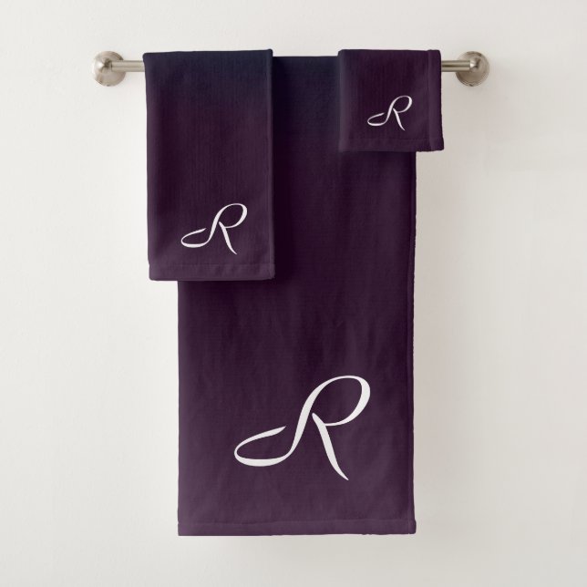 Eggplant Bath Towel Set (Insitu)
