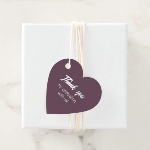 Eggplant Bride Squad Thank You Favor Tags