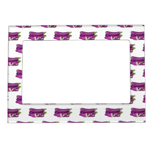 Eggplant cartoon illustration magnetic frame