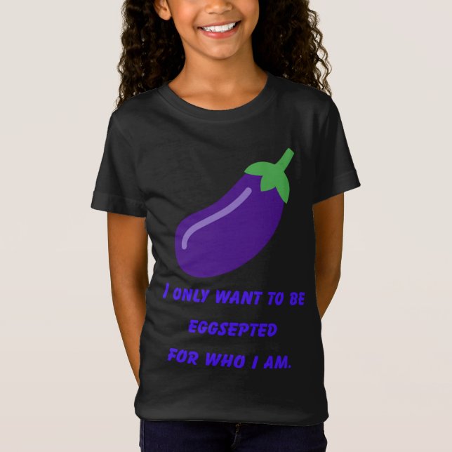 Eggplant Egg Plant Strange Bizarre Purple Vegetabl T-Shirt (Front)