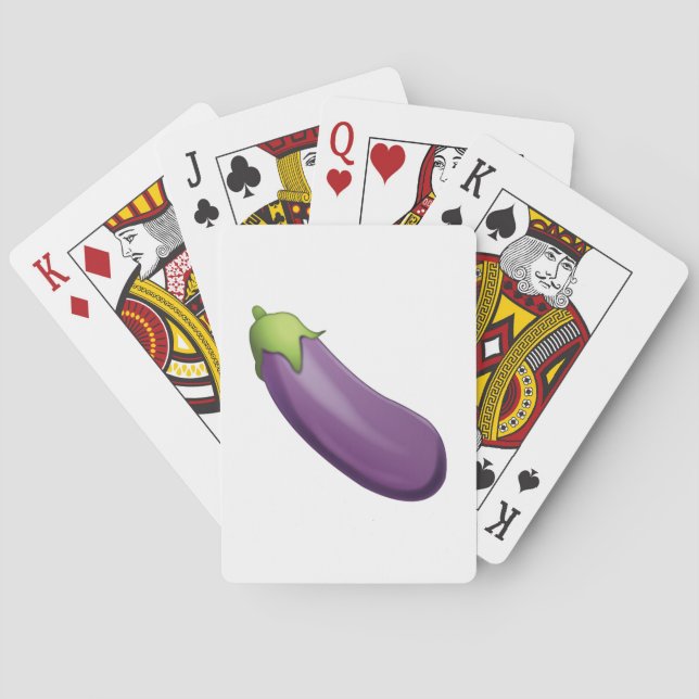 Eggplant - Emoji Poker Cards (Back)