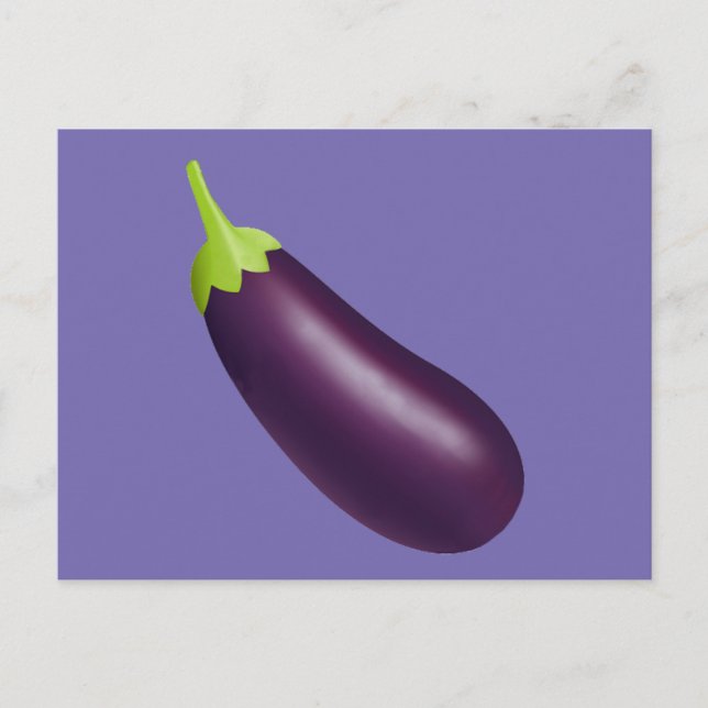 Eggplant Emoji Postcard (Front)