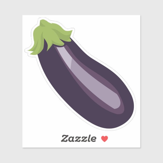 Eggplant Emoji Sticker (Sheet)