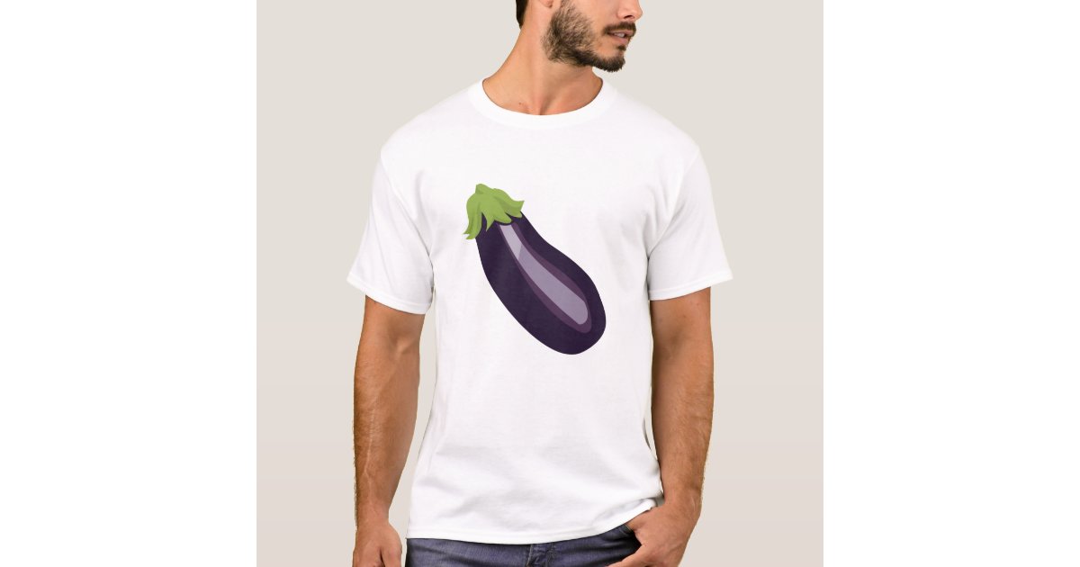  Eggplant  Emoji  T Shirt Zazzle com