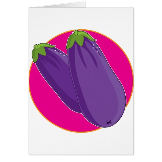 Eggplant Graphic Cards (Front)